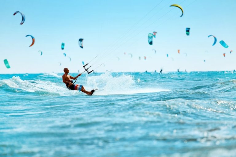 V Play Mate Uncover Kitesurfing In Model in Morocco
